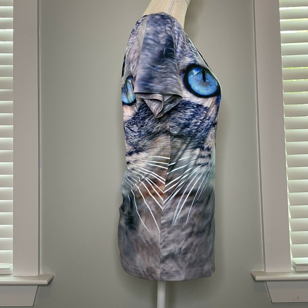 Mr. 1991 Inc & Miss Go Kitty Cat Double Sided Graphic Shirt Size Medium - Picture 3 of 9